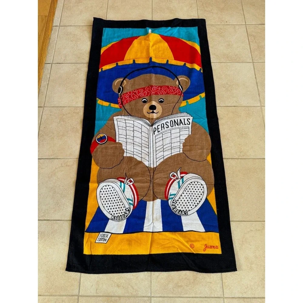 NWT 80s Beach Towel Juana TerriMondo 29